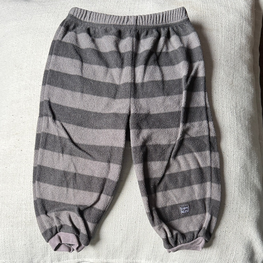 Striped Kids Fleece Joggers